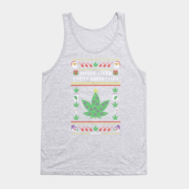 Funny or Die: Smoke Weed Every Christmas Tank Top by funnyordie